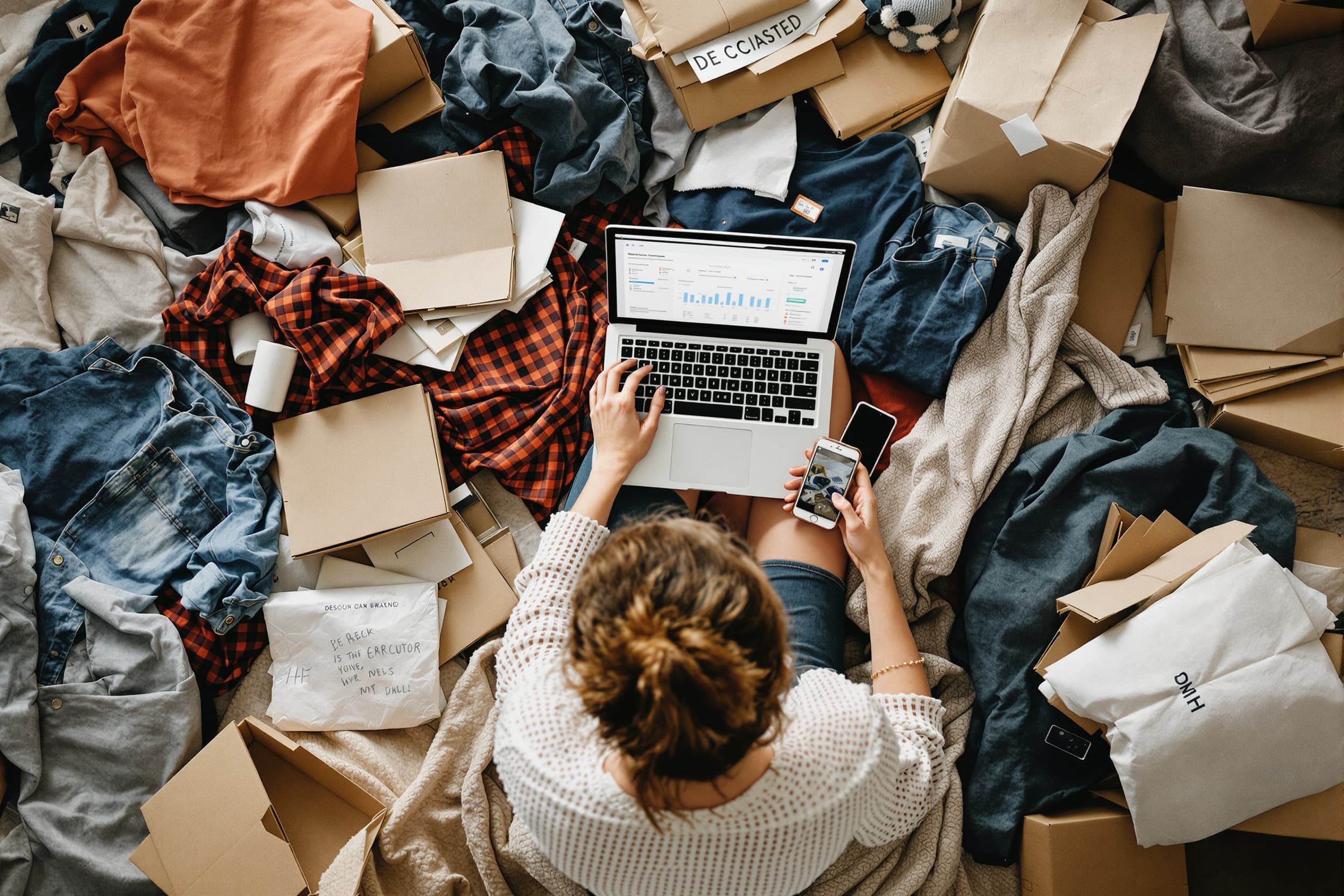 depop seller packing orders