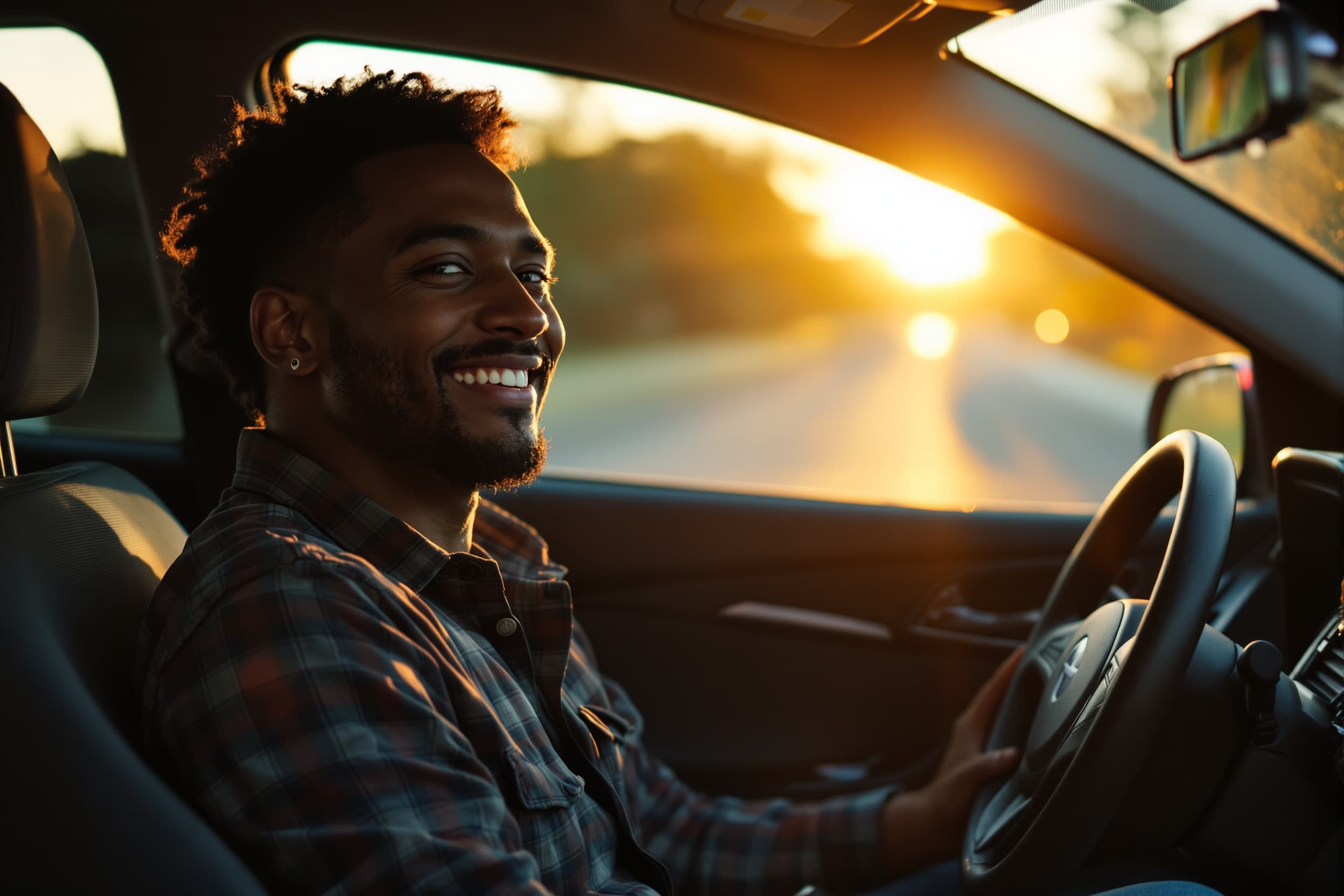 rideshare driver between rides